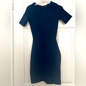 Nasty Gal navy blue mini dress